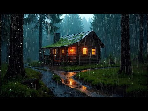 Heavy rain on the zinc roof sounds for sleep 24/7 – fall asleep fast to calming rain noise