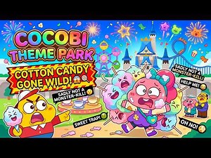 Cocobi Theme Park Adventure! 🎢 Fun Amusement Park Rides for Kids