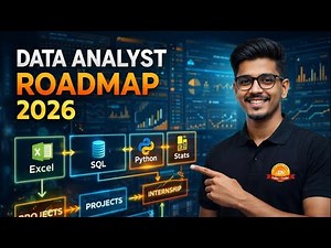 Data Analyst Roadmap 2026 | How to Become Data Analyst Step by Step | Salary, Skills, Projects & Job