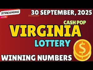Virginia Cash Pop Lottery Results For - 30 Sep, 2025 - Coffee Break, Lunch Break - Cash 5- Powerball