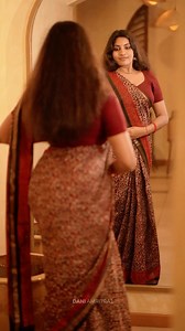 24K views · 985 reactions | “The soft touch of Chanderi silk, a timeless classic.” Fabric: Hand Dyed Chanderi and Hand Block Printed Saree. Material : Chanderi Silk Cotton Blouse : Attached Length of saree : 6.2 mts (5.5 mts & 70 cms blouse) Dm for orders @kalinka_ethnic_wear Costume @kalinka_ethnic_wear  @amrit_raj_ks #reels #saree #onlineshop #onlineshopping #sareefashion #sareeblousedesigns | Dani Amrit | Facebook
