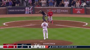 300K views · 14K reactions | THE FINAL OUT. The Atlanta Braves sweep the Phillies to claim the NL East crown. | FanDuel Sports Network South | Facebook