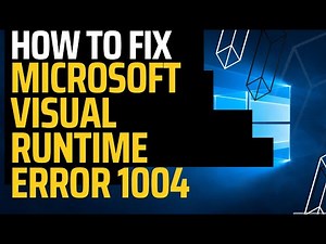 How to Fix Microsoft Visual Basic run time error 1004 | Fix run time error 1004 vba