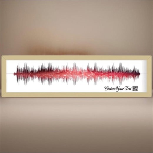 Soundwave Art QR Code Canvas — Memorial Voicemail Gift, Custom Framed Canvas Gift Idea, Personalized Wall Art,gift for Loss of Loved One - Etsy