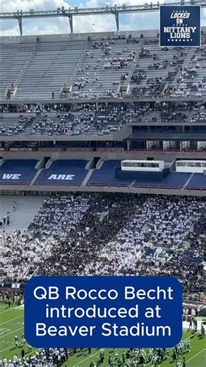 Penn State QB Rocco Becht introduced at Beaver Stadium for the first time!