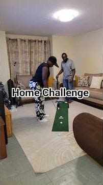 Golf putting challenge at home #golf #golferlife #challenge #homeofgolf