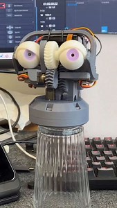 Micro face tracking animatronic with 3D printing