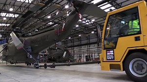 Pictured is a mixed formation flypast at Rotterdam in commemoration of the 350th anniversary of the Royal Netherlands Marine Corps (RNLMC). The rotary flypast consisted of 2 Sea King Mk4's from 848 Naval Air Squadron, Commando Helicopter Force based at Royal Naval Air Station Yeovilton. They were joined by 2 NH90’s and 2 Cougar’s, departed from Gilze-Rijen Airbase and flew in formation over the City Hall on the Coolsingel walk. | Commando Helicopter Force