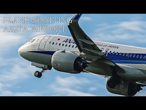 [6K UHD] Plane Spotting at Japan Akita Airport in Summer | 14 Aircraft Landing & Take off | BMPCC6K