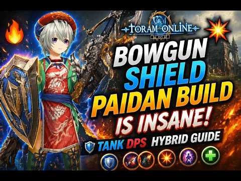 Toram Online 💥 BOWGUN SHIELD PAIDAN BUILD IS INSANE! | Tank DPS Hybrid Guide!!