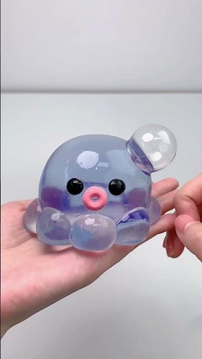 FUFUSQUISHY ASMR🐙🐙Crystal Blue Octopus