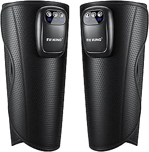 FIT KING Upgraded Cordless Calf Massager for Circulation, Rechargeable Leg Compression Massager for Pain Relief, Relax, Edema & Muscle Recovery, 3 Modes Intensities, Gift for Mom Dad, Athlete