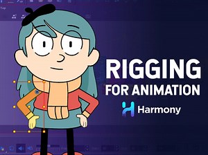 A 2D rigging for animation, toon boom harmony