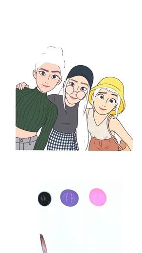 Loop ➰ Kpop Demon Hunters Hair Change Color Magic #kpopdemonhunters #art #satisfyling