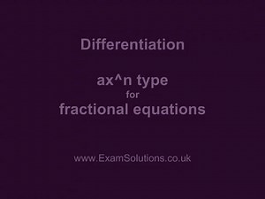 Differentiation – Introduction