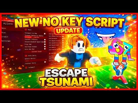 🔥 TSUNAMI ESCAPE SCRIPT BY BRAINROTS | AUTO FARM - GOD MODE - TP GAP | ROBLOX DELTA
