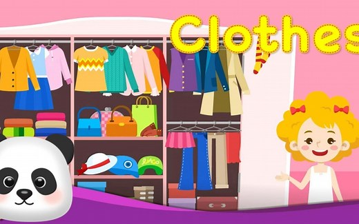 儿童英语启蒙学习--Clothes（衣服）英语单词识记