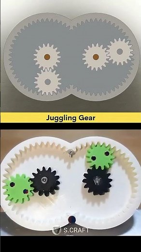 Structure #5 - Juggling Gear #mechanism #machine #mechanicalmechanism #mechanical #solidworks
