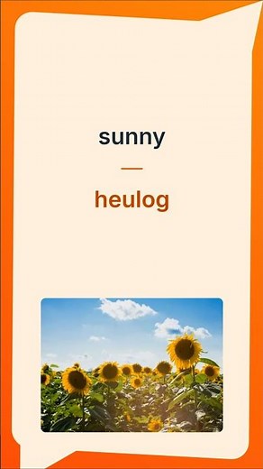 Welsh Vocab List: Weather Edition