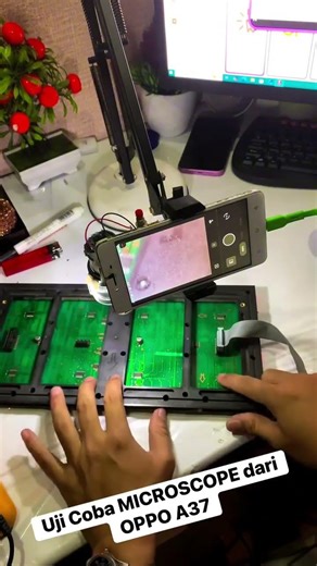 Microscope from Oppo A37 cellphone