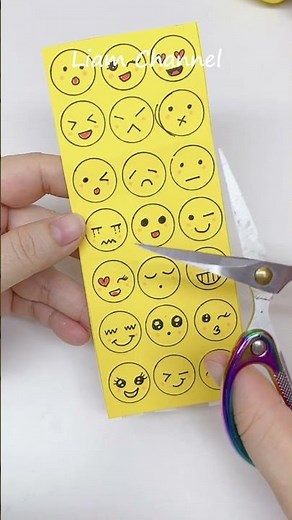 Làm sticker mặt cười biểu cảm Cute/ cute stickers #shorts