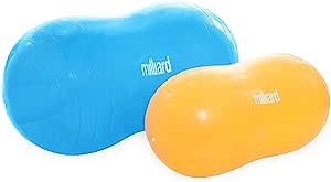 Milliard Peanut Ball Physio Roll for Exercise, Therapy, Labor, Birthing and Dog Training