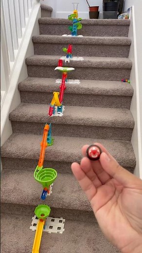 EPIC Marble Run Down Our ENTIRE STAIRCASE! 🏗️ VTech Marble Rush Ultimate Build