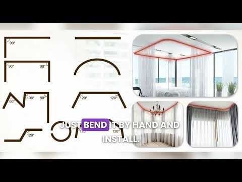 Transform Your Space Instantly with a Sleek Ceiling Curtain Track ✨