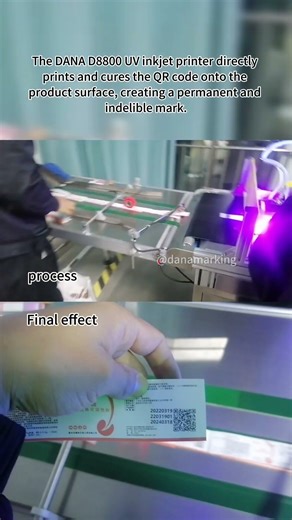directly prints and cures the QR code onto the product surface#marking #machine #factory
