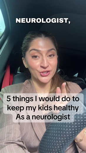Top 5 things I would prioritize for my kids after training in neurology 🧠 1. Limit loud noise headphone volume early Hearing damage is permanent, and a lot of kids listen much louder than people realize. 2. Avoid screens 1–2 hours before bed Sleep is one of the most powerful things for a developing brain. 3. Limit caffeine intake Energy drinks and excess caffeine can affect sleep, anxiety, headaches, and attention. 4. Encourage daily outdoor play Movement, sunlight, and less overstimulation are