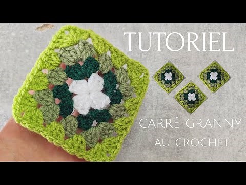 Carré granny au crochet le tutoriel pas à pas