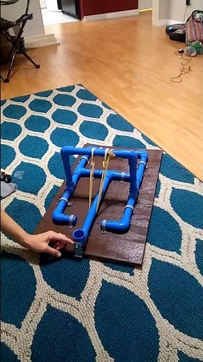 PVC catapult with release mechanism