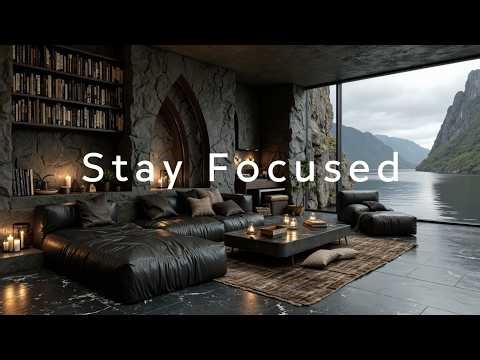Deep Focus Music | Relaxing Work Music For Productivity And Concentration In Dark Office