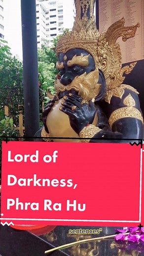 Praying to Phra Rahu for Good Luck and Protection