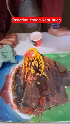 Volcano working model #science #exhibition #school #project #activity #model #volcano