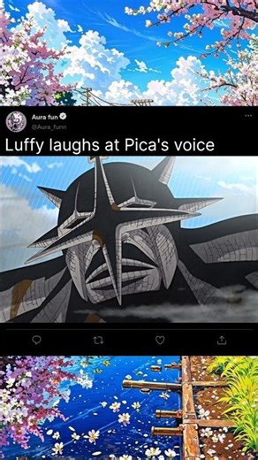 Luffy laughs at Pica's voice #shorts