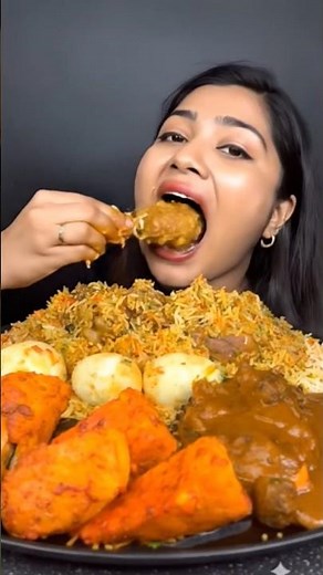 Eating Chicken Biryani | Most Satisfying Eating Sounds | Chicken Biryani Mukbang #chicken #mukbang #