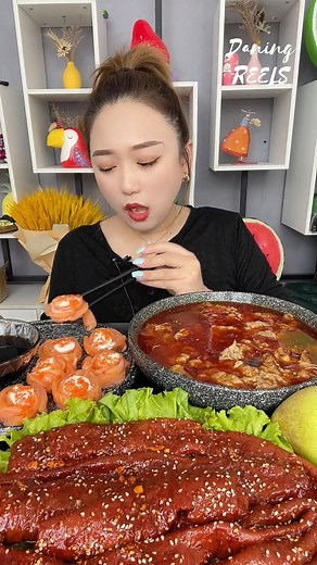 53K views · 691 reactions | Salmon Sashimi Eating | Daning ASMR | Facebook