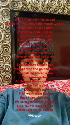 World cups over I’m so sad full lyrics.