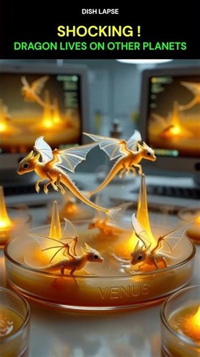 What If a Dragon Is Put on Different Planets? #Dragon #DishLapse #SciFiExperiment #AlienEvolution
