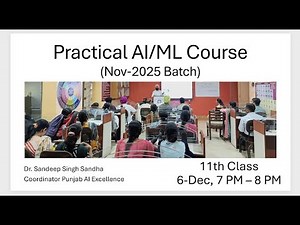 Hands-On Artificial Intelligence with Python (Nov 2025 Batch) – Class 11: Neural Networks Part-1