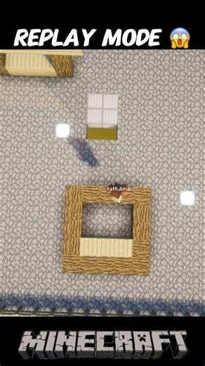 Replay Mode In Minecraft ✅ #minecraft #shorts