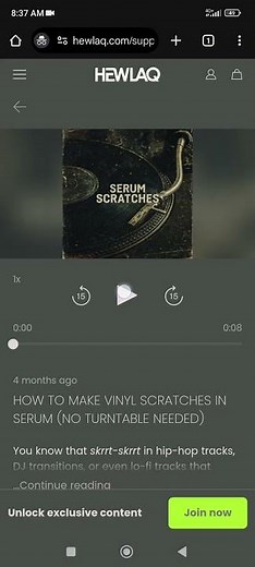 How to Create DJ Vinyl Scratch in Serum | Xfer Serum Scratch FX #sfx #shorts #dj #producer #serum