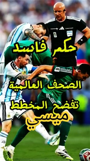 Refereeing scandal against #Algeria #Messi not sent off #AlgerianTeam #Argentina #WorldCup #2026 ...