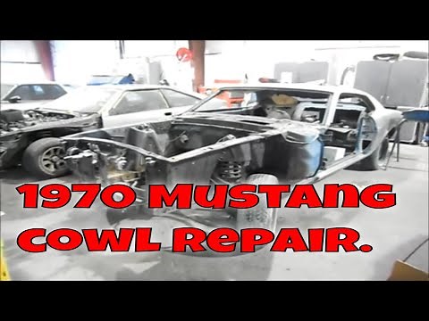 Mustang Cowl repair on a 1970 fastback part 1.