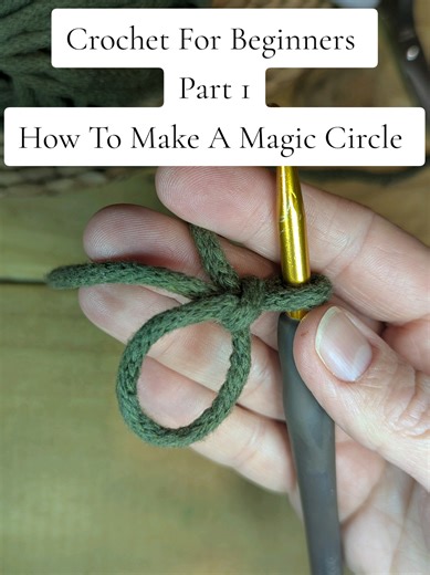 How to start a magic circle! #crochet #crochetersoftiktok #crochettutorial #Handmade
