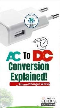 How Phone Charger Works: AC to DC Process Explained! 📱 | Class 12 Physics | IIT-JEE | NEET #physics