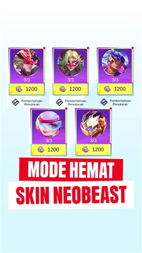 Mode Hemat Skin Neobeast di Mobile Legends