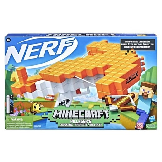Nerf has teamed up with Minecraft to create a range of blocky weapons