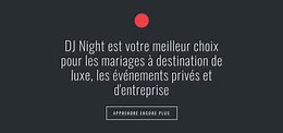 Texte avec forme de cercle et bouton - Modèle HTML par Nicepage